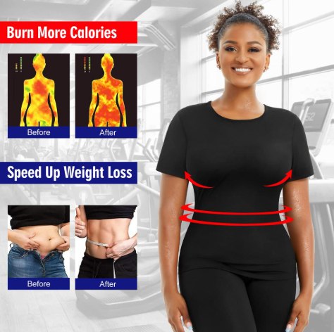 Sauna Suit Fitness Sports Unisex Sportswear Sweat Set Workout Shirt Waist Trainer Body Shaper Workout